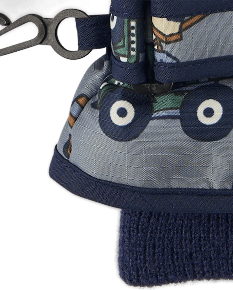 Toddler Boys Print Ski Mittens