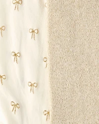 Baby Girls Glitter Bow Tights 2-Pack