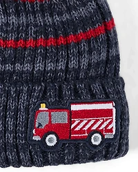 Toddler Boys Fire Truck 2-Piece Cold Weather Set