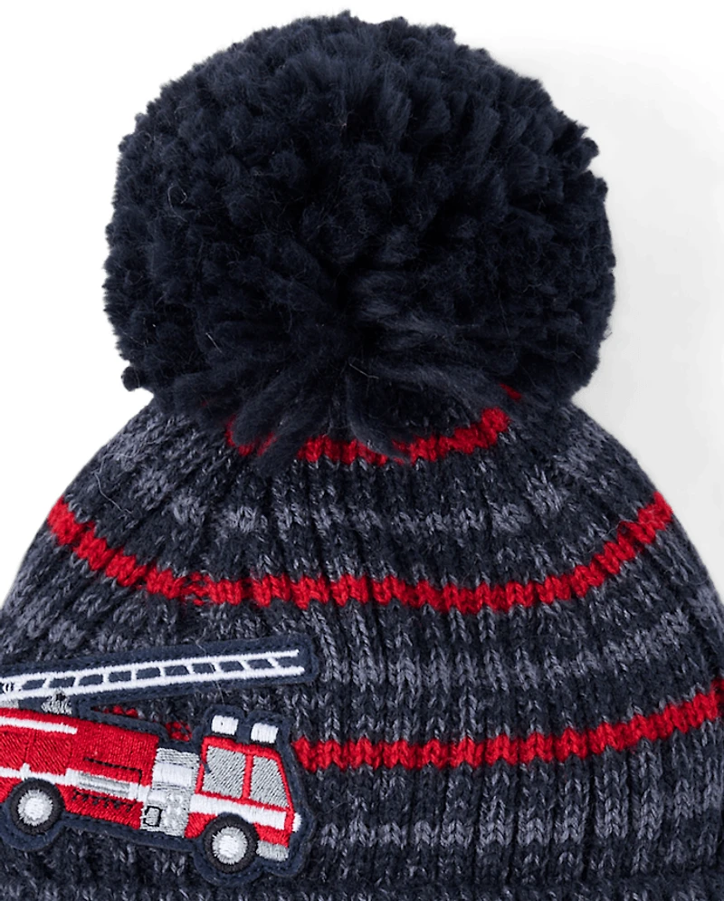 Toddler Boys Fire Truck 2-Piece Cold Weather Set