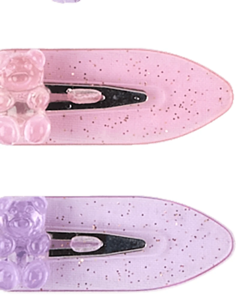 Girls Candy Bear 7-Piece Hair Set