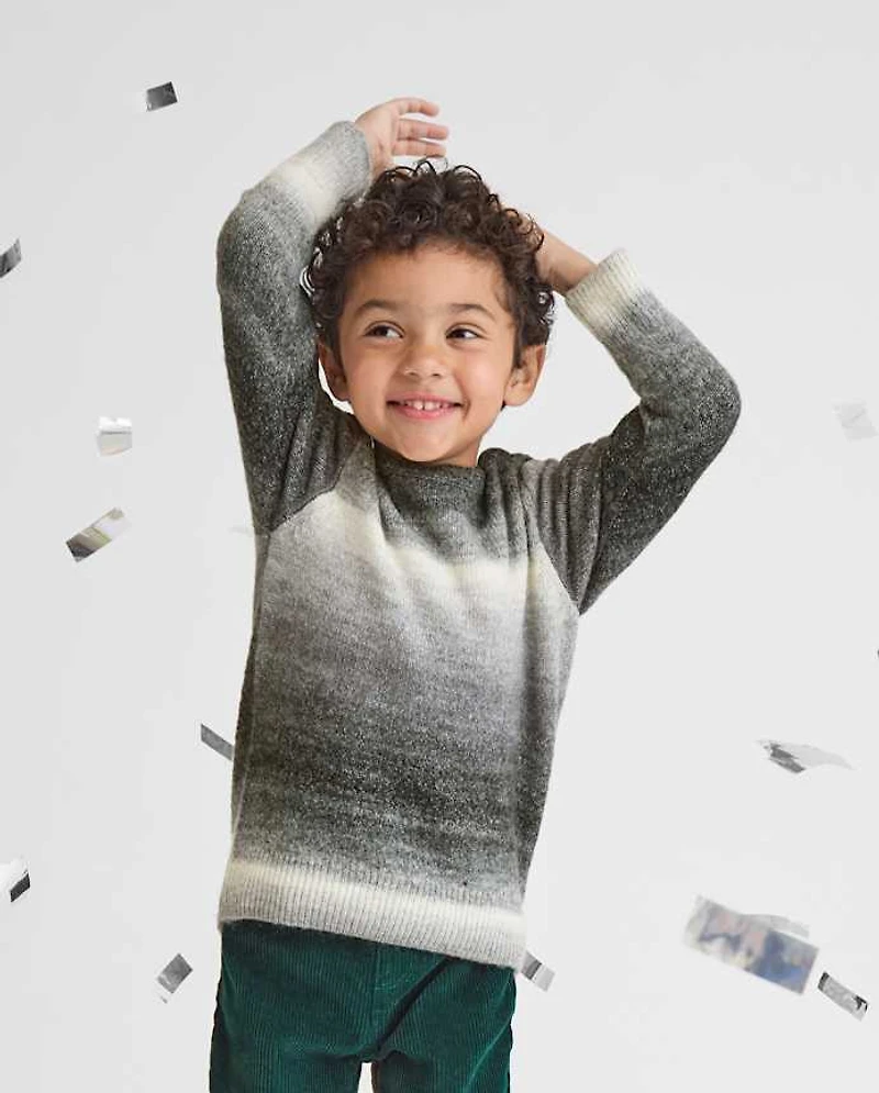 Baby And Toddler Boys Ombre Space Dye Sweater