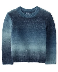 Baby And Toddler Boys Ombre Space Dye Sweater