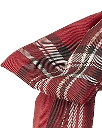 Girls Plaid Satin Bow Headband