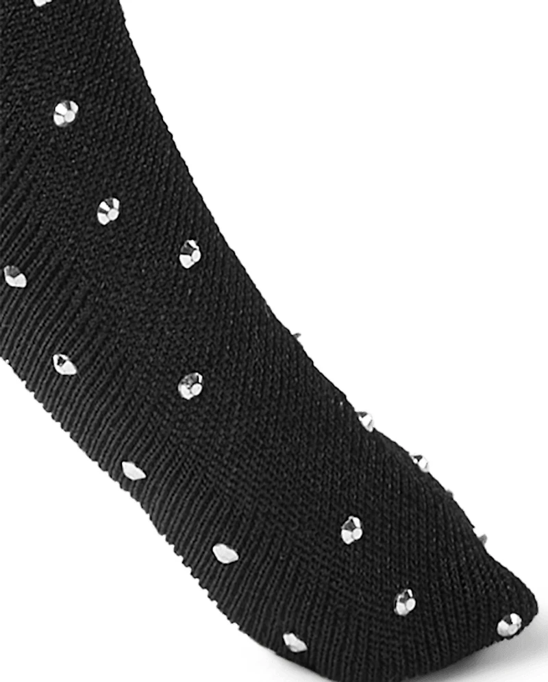 Girls Puffy Satin Rhinestone Headband