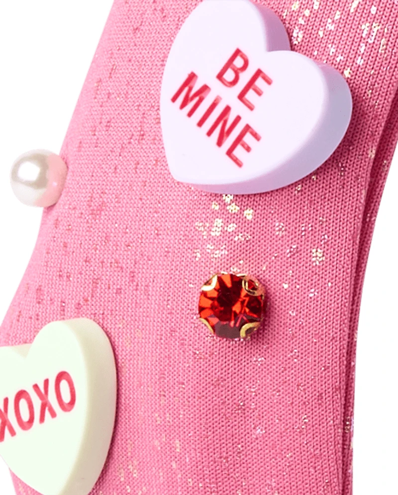 Bandeau à nœud en forme de cœur bonbon pour filles