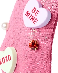 Bandeau à nœud en forme de cœur bonbon pour filles