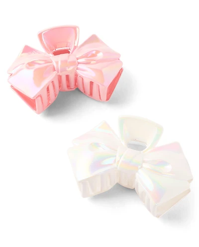 Girls Bow Claw Clip 2-Pack