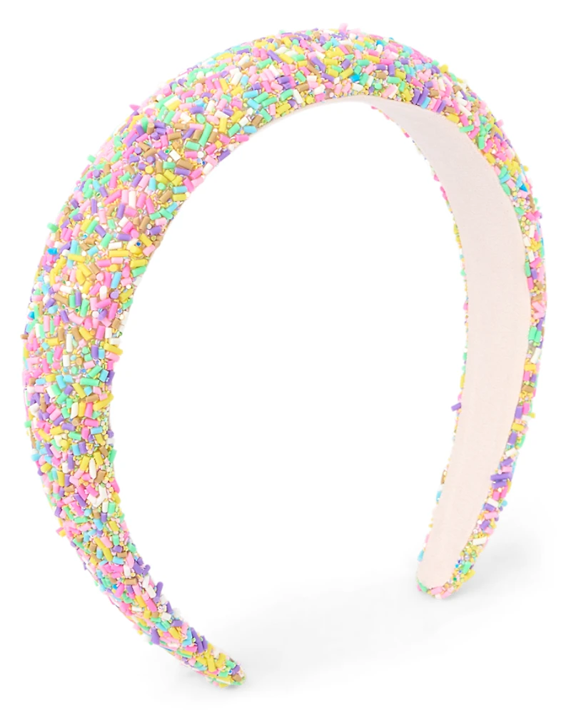 Girls Rainbow Sprinkle Headband