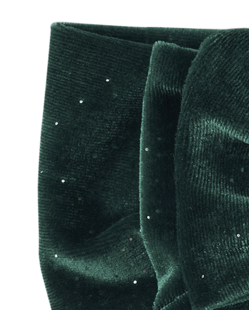 Baby Girls Velour Bow Headwrap