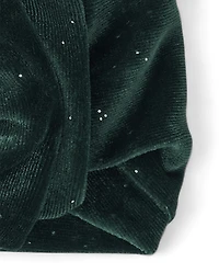 Baby Girls Velour Bow Headwrap
