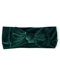 Baby Girls Velour Bow Headwrap