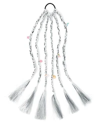 Girls Braided Faux Hair Tinsel Hair Tie