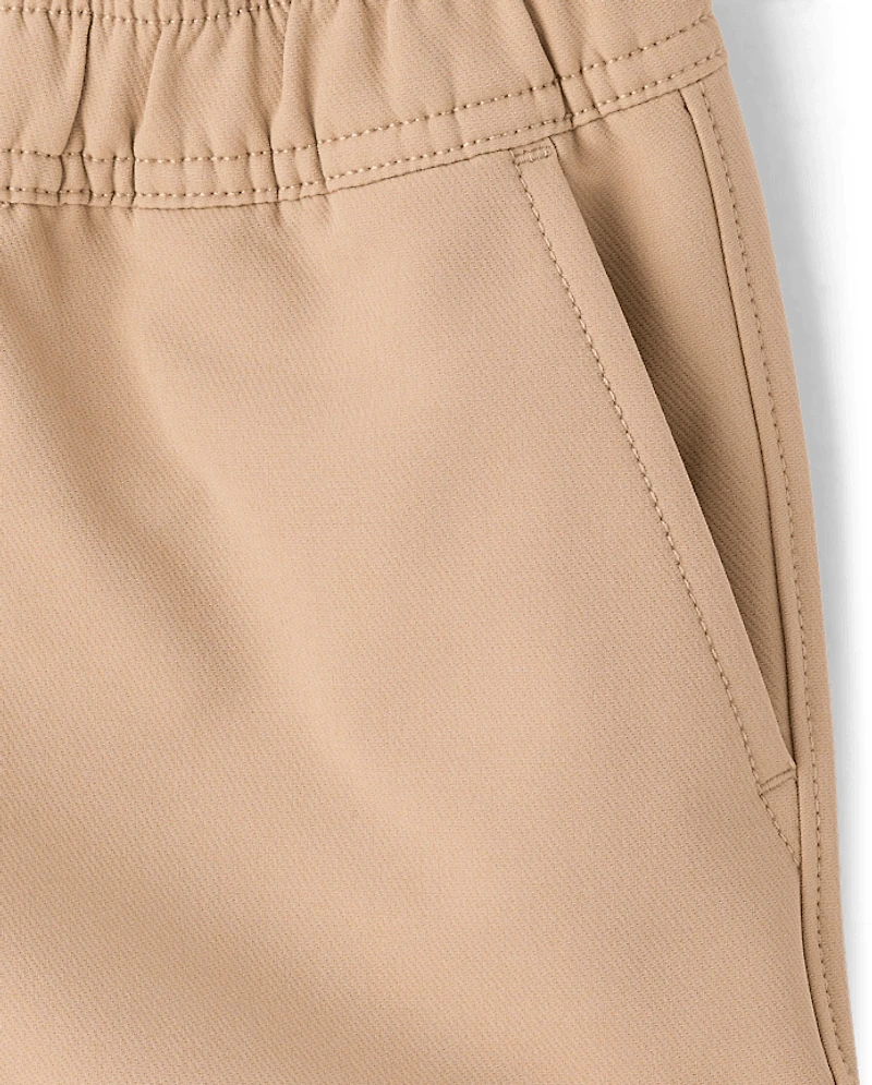 Boys Zip Cargo Cozy Tech Pull On Jogger Pants