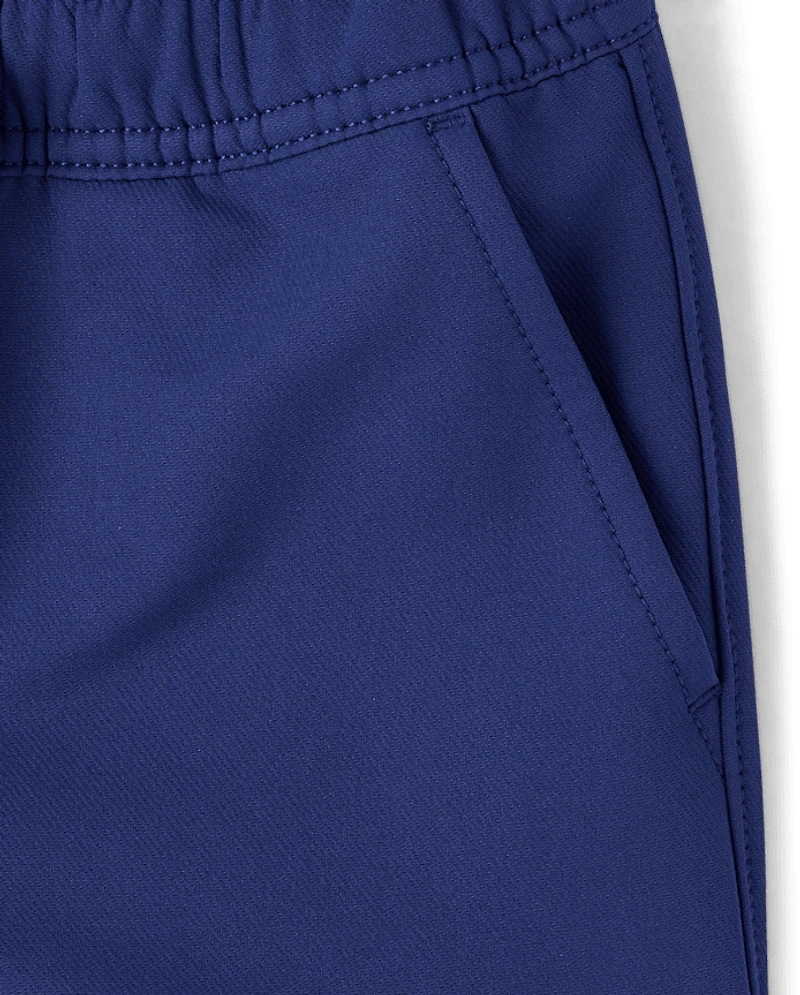 Boys Zip Cargo Cozy Tech Pull On Jogger Pants