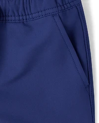 Boys Zip Cargo Cozy Tech Pull On Jogger Pants