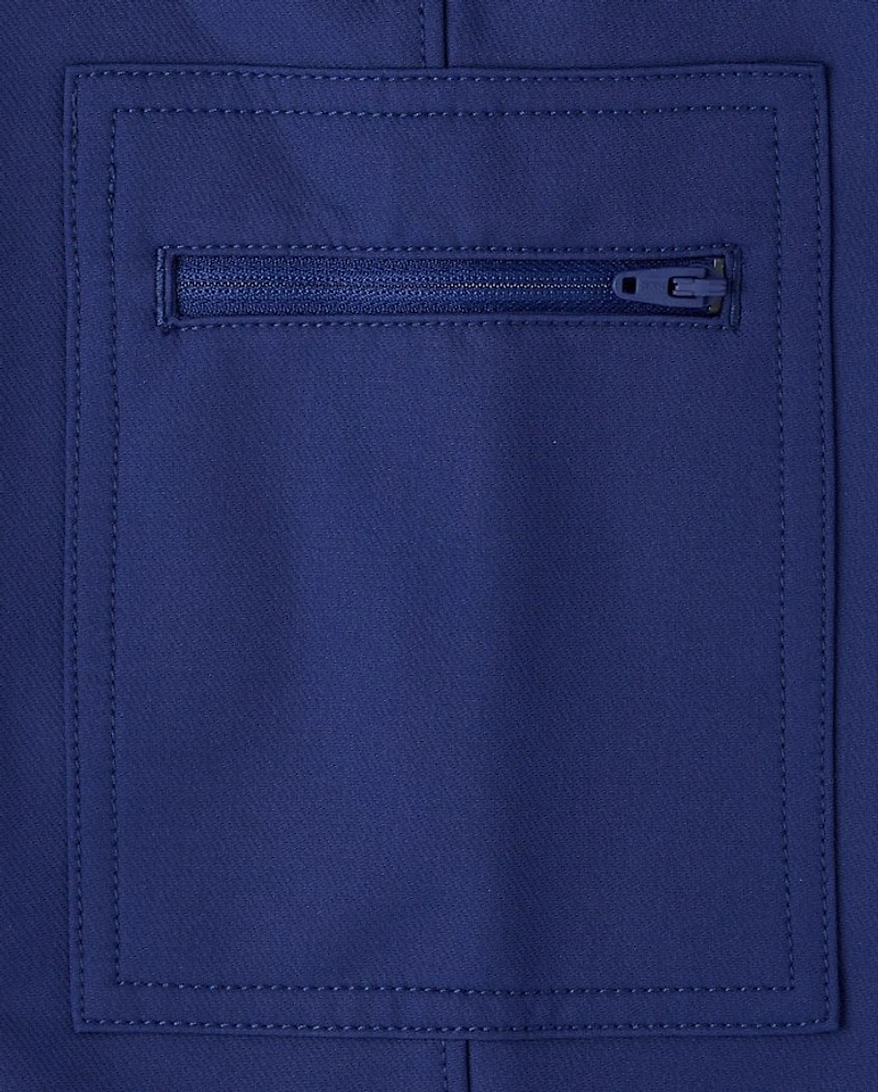 Boys Zip Cargo Cozy Tech Pull On Jogger Pants