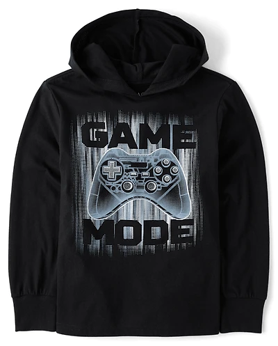 Boys Graphic Hooded Top