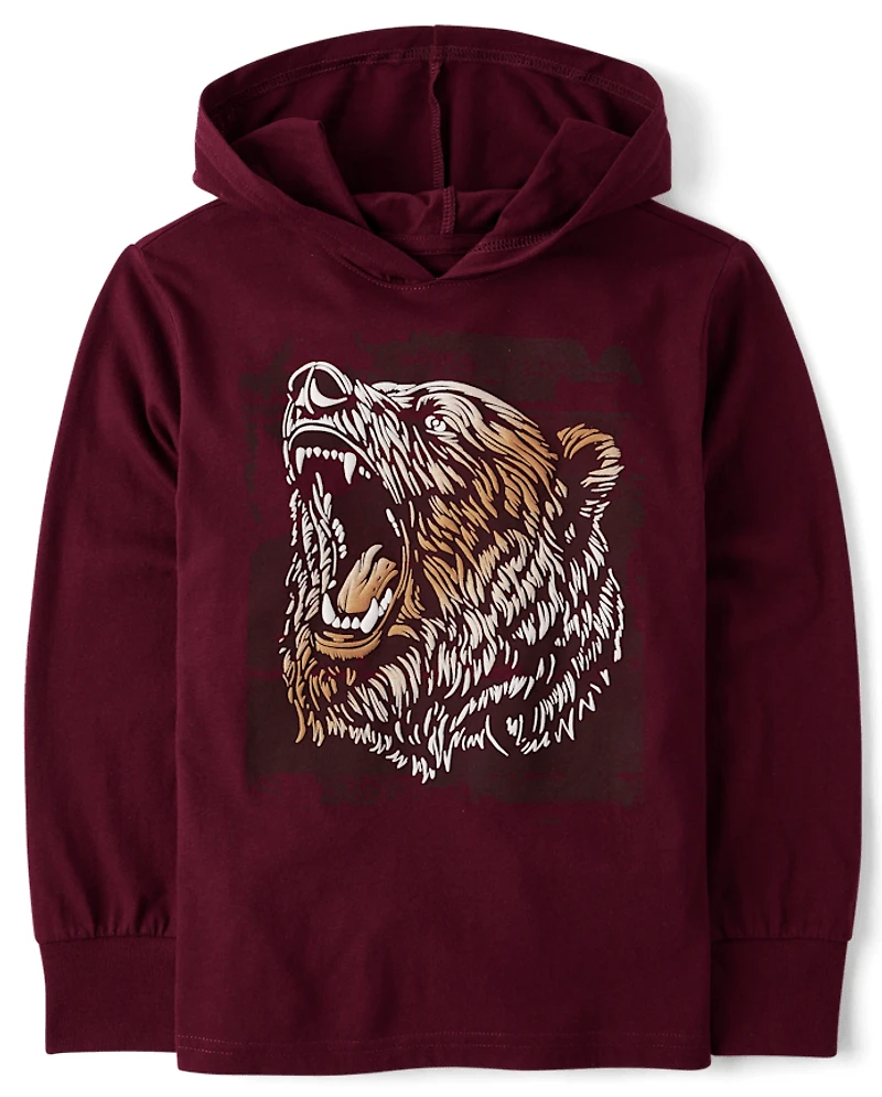 Boys Graphic Hooded Top
