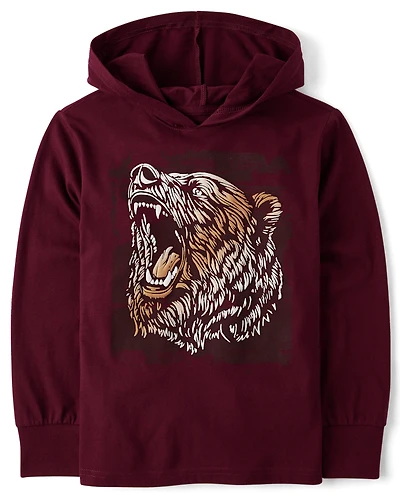 Boys Graphic Hooded Top