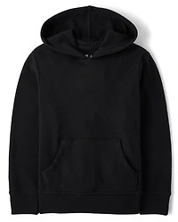 Kids Plush Winter Waffle Thermal Hoodie