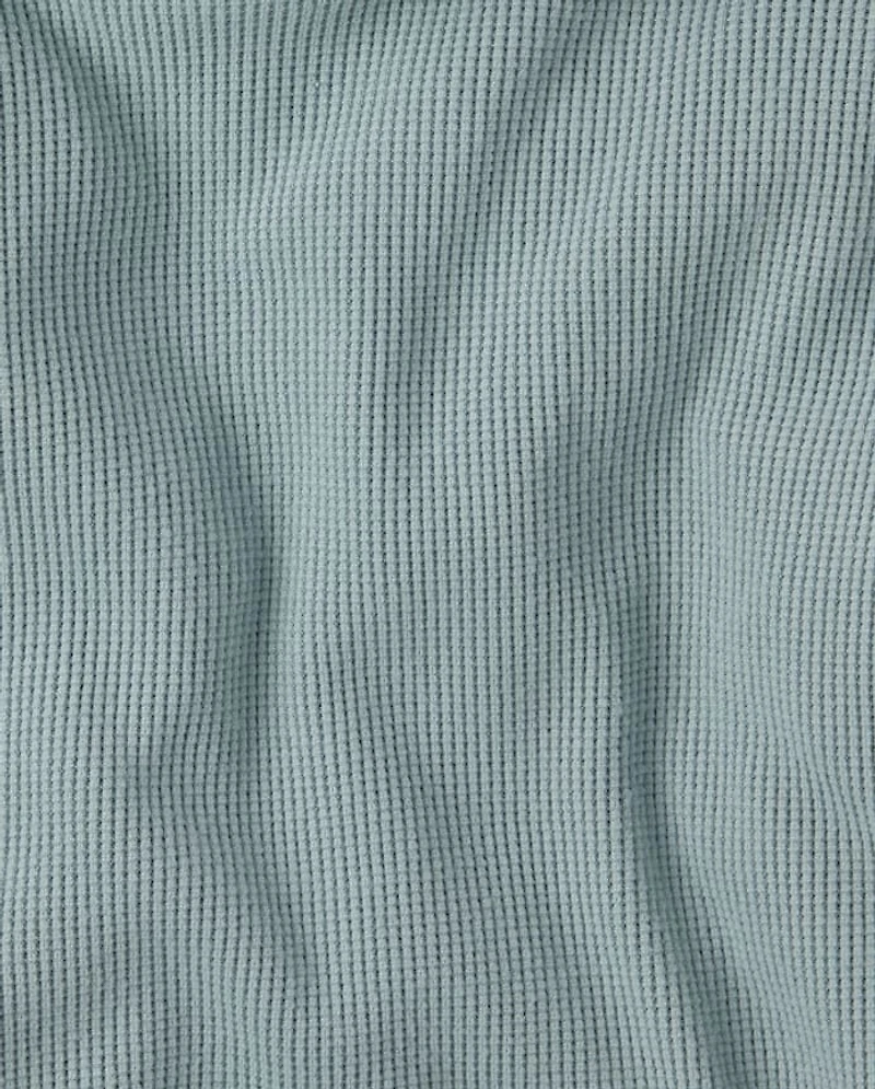 Kids Plush Winter Waffle Thermal Hoodie