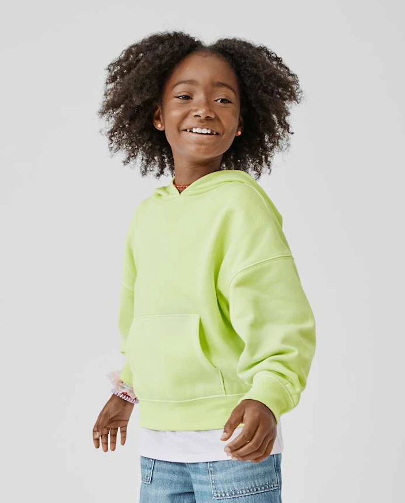 Kids Garment Dyed Premium Fleece Hoodie