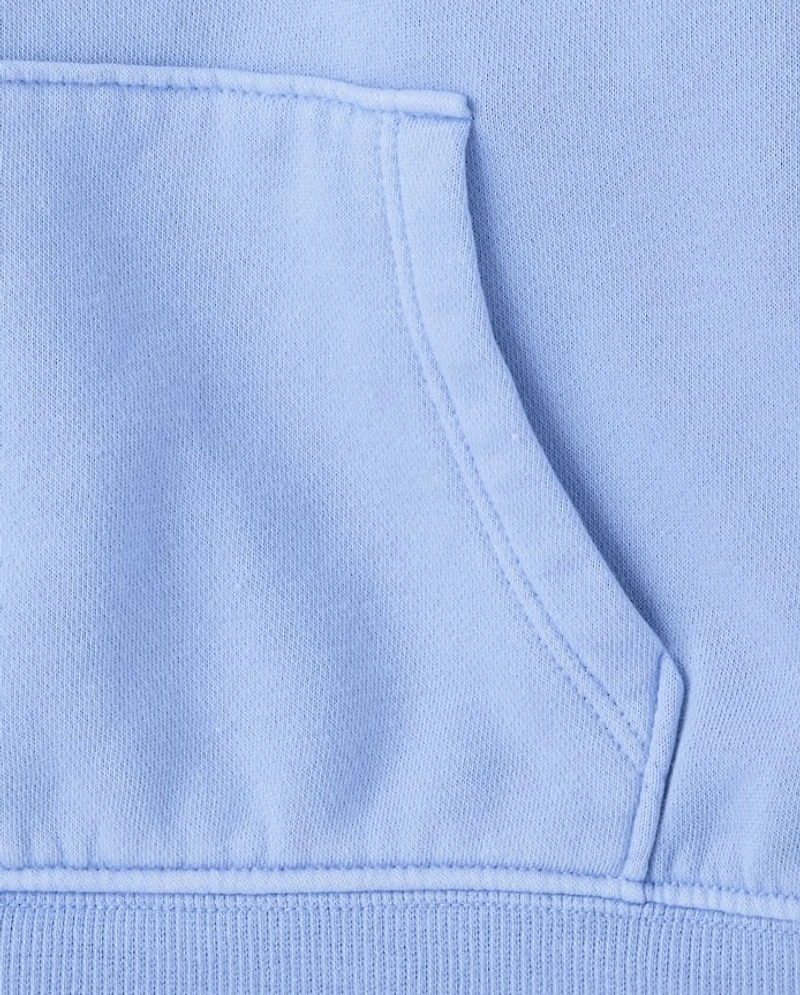 Kids Garment Dyed Premium Fleece Hoodie