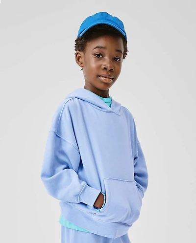 Sweat à capuche en polaire de qualité supérieure teint pièce pour enfants