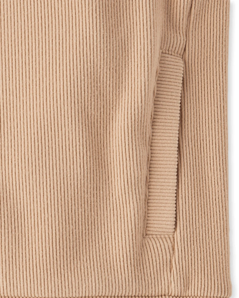 Kids Sueded Rib Hoodie