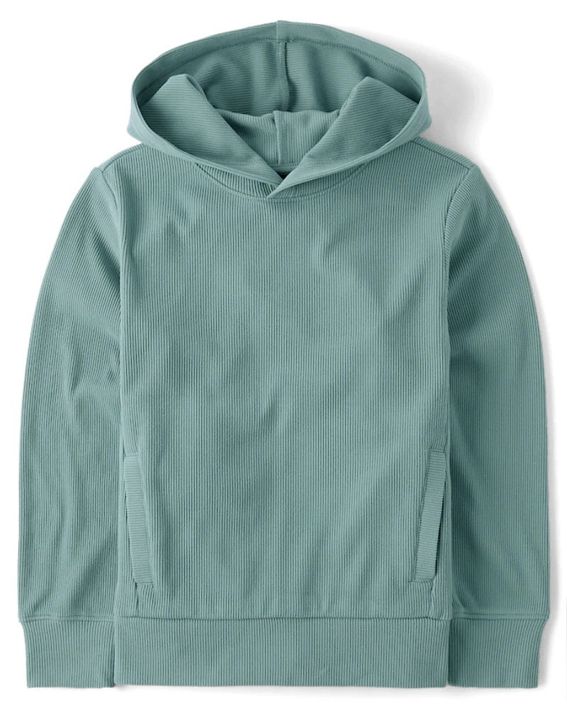 Kids Sueded Rib Hoodie
