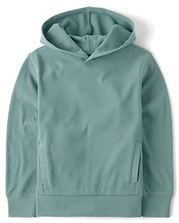 Kids Sueded Rib Hoodie