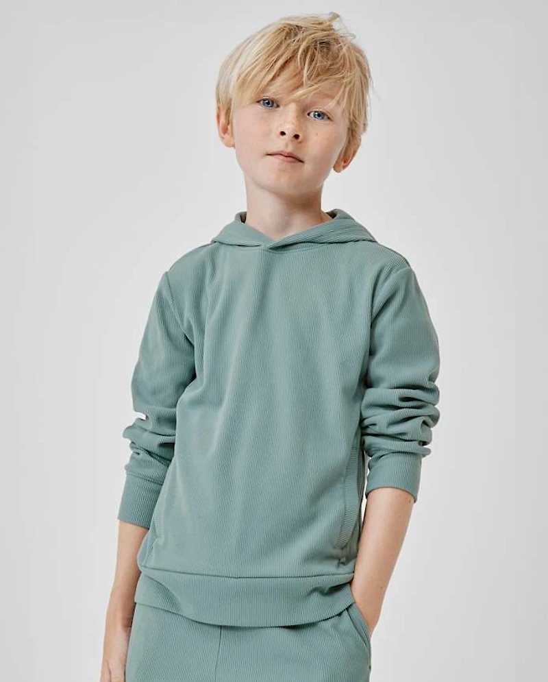 Kids Sueded Rib Hoodie