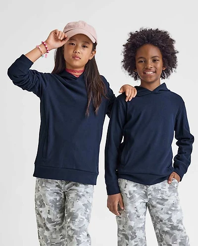 Kids Sueded Rib Hoodie