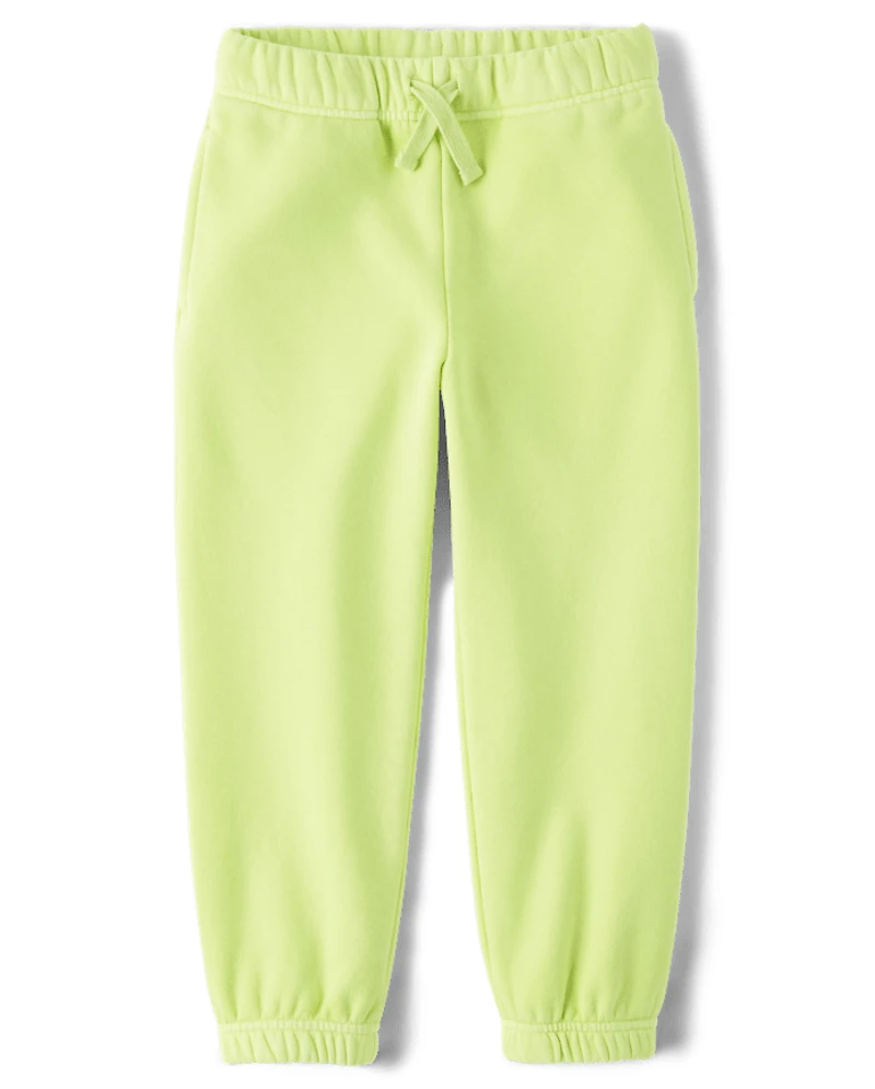 Kids Garment Dyed Premium Fleece Jogger Pants