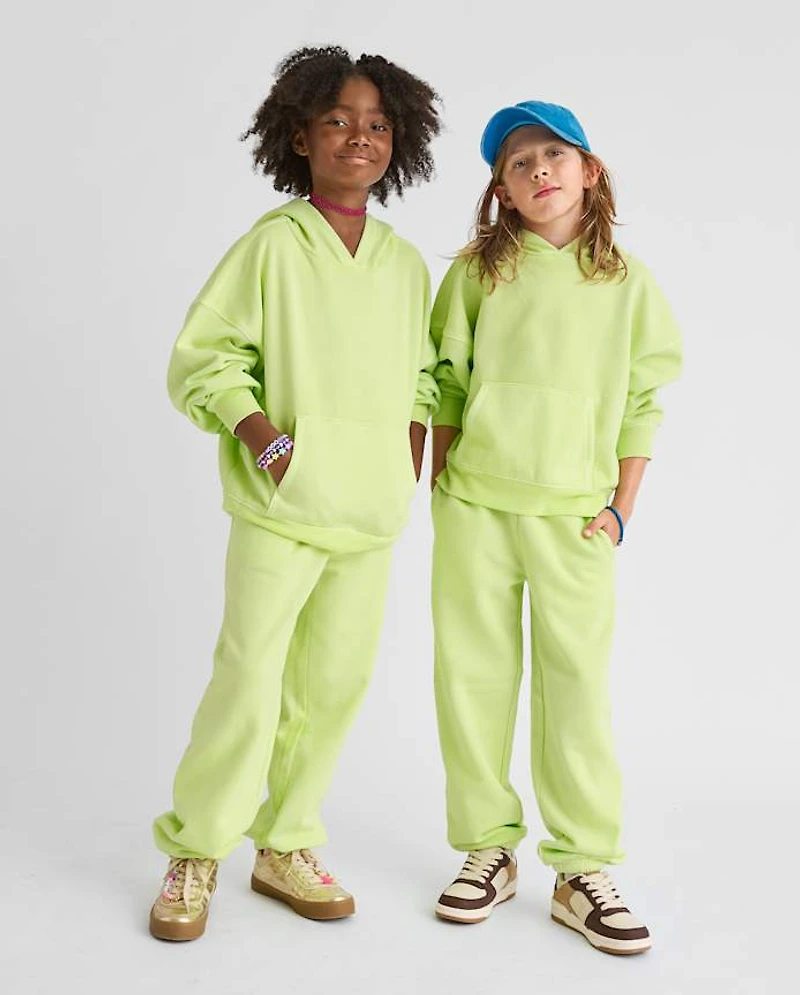 Kids Garment Dyed Premium Fleece Jogger Pants