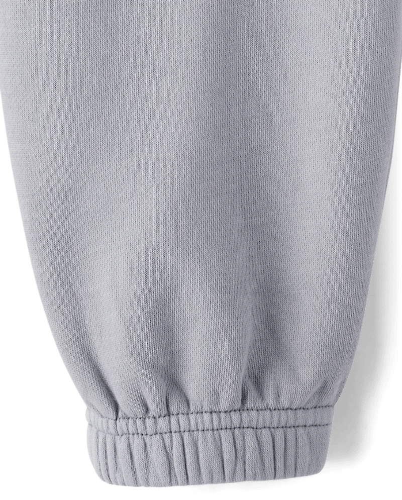 Kids Garment Dyed Premium Fleece Jogger Pants