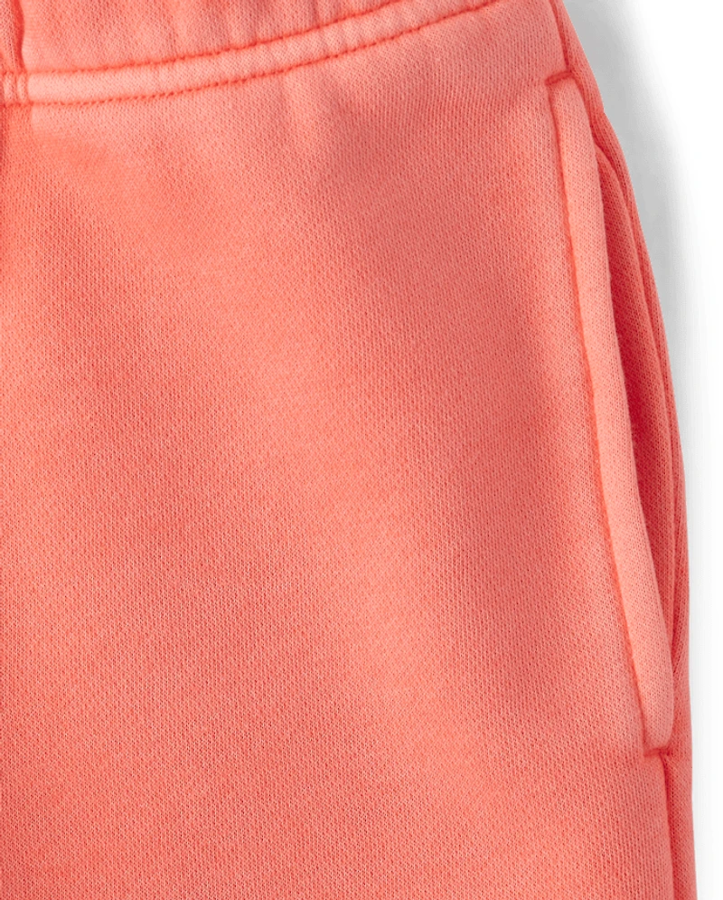 Boys Garment Dyed Premium Fleece Jogger Pants