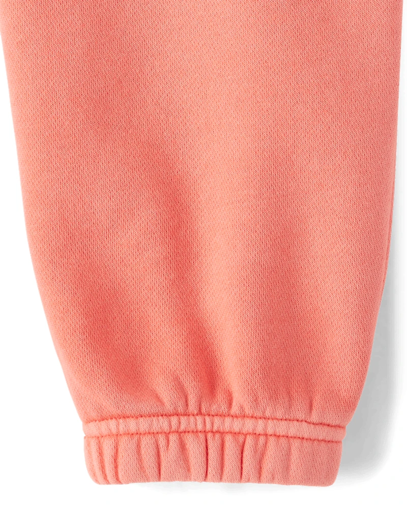 Boys Garment Dyed Premium Fleece Jogger Pants