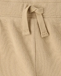 Boys Sueded Rib Cargo Jogger Pants