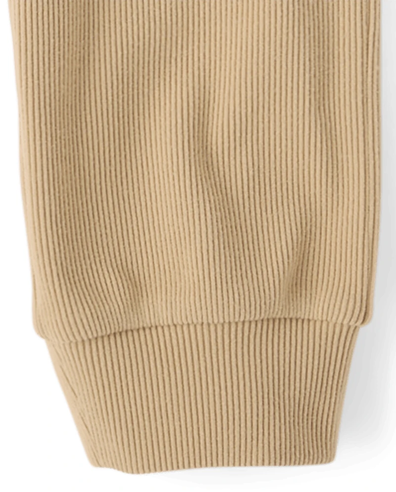Boys Sueded Rib Cargo Jogger Pants