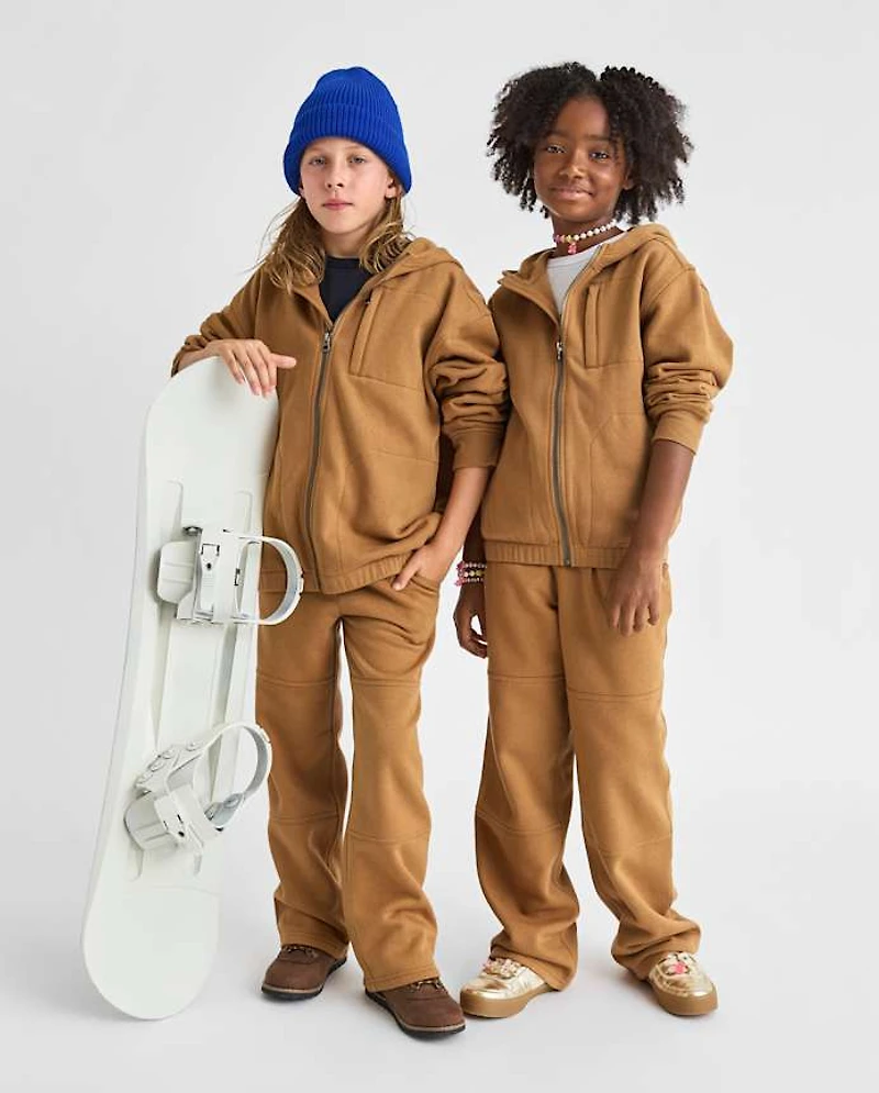 Kids Premium Fleece Utility Wide Leg Pants