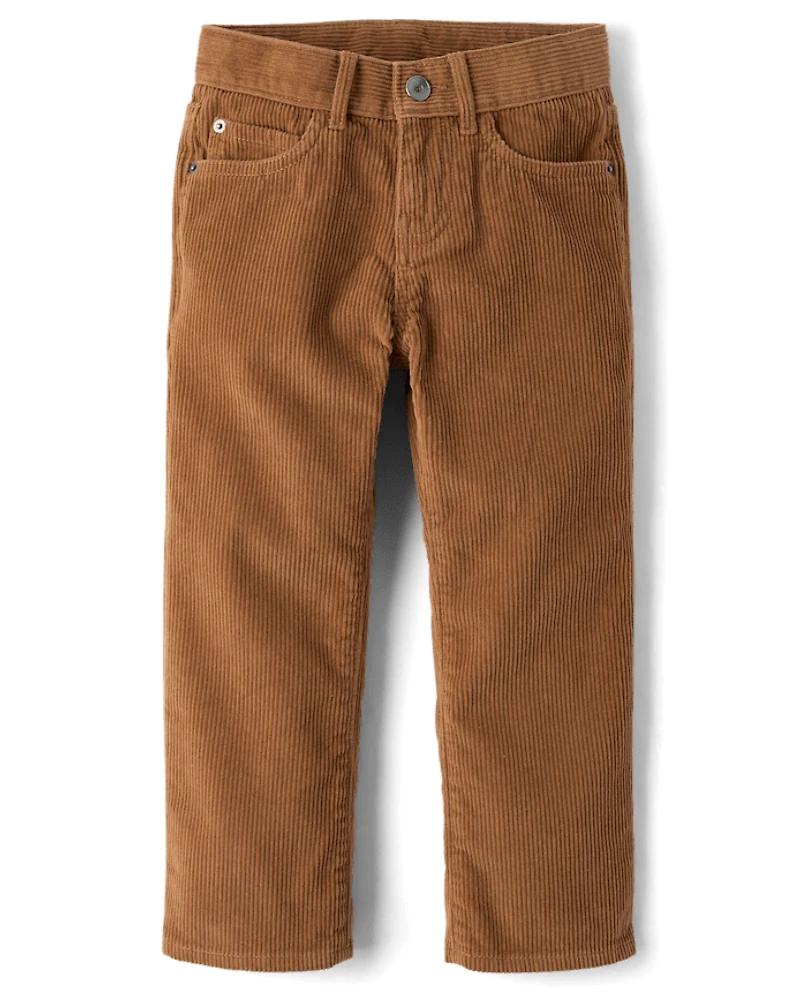 Boys Corduroy Straight Pants