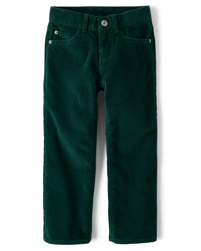 Boys Corduroy Straight Pants
