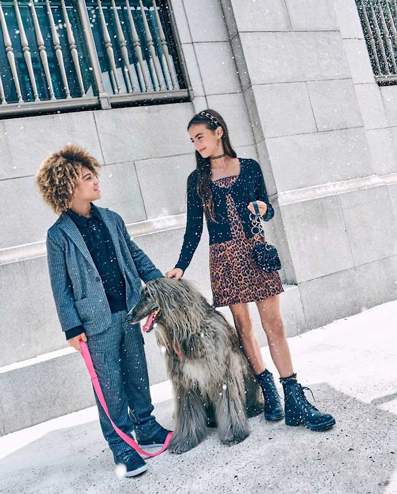 Boys Herringbone Luxe Cozy Knit Baggy Cargo Pants