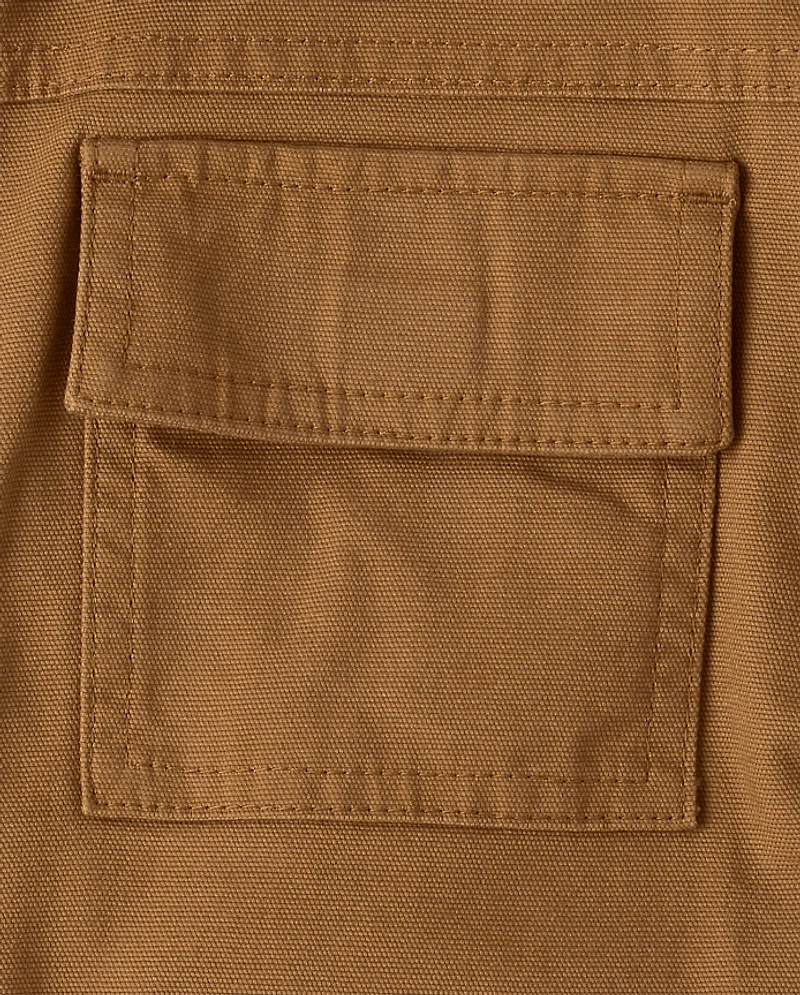 Boys Microfleece Lined Utility Jacket