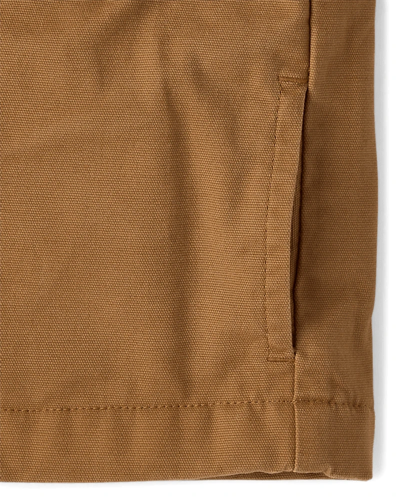 Boys Microfleece Lined Utility Jacket