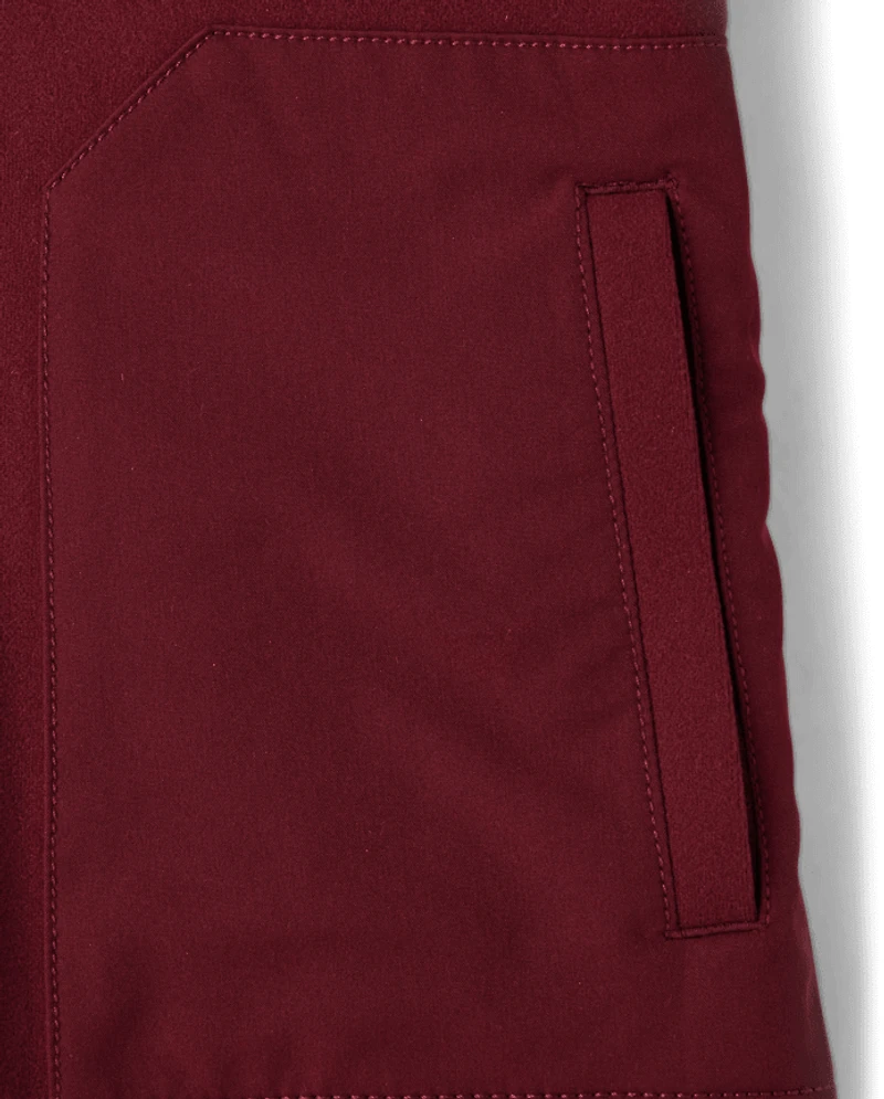 Boys Stretch Cozy Microfleece Zip Up Hoodie