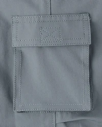 Boys Quick Dry Lined Parachute Cargo Jogger Pants