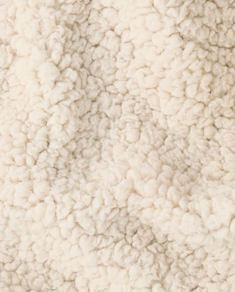 Boys Plaid Flannel Sherpa Lined Shacket